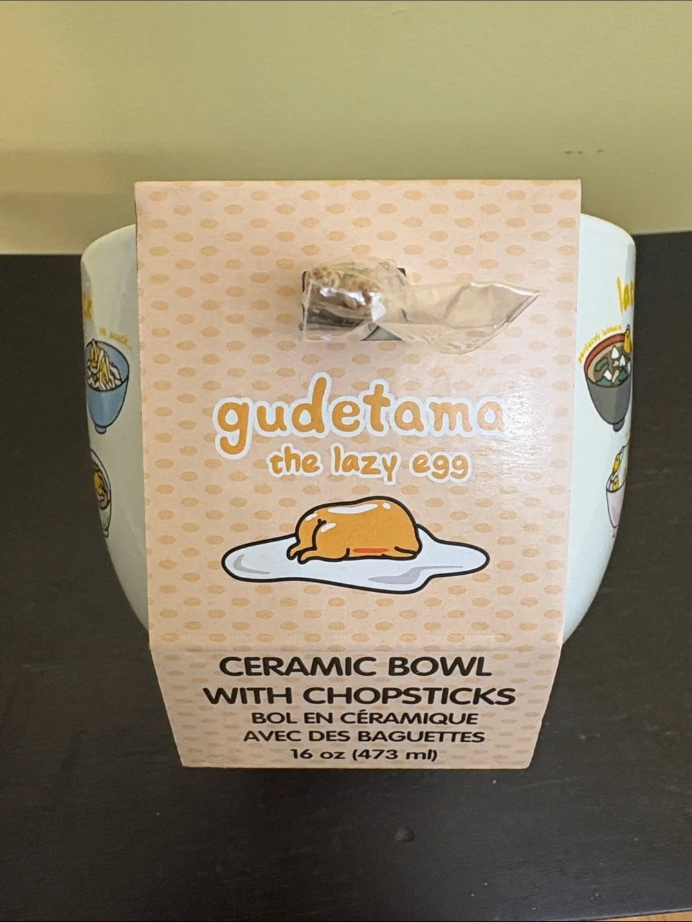 NIP Late Night Snack Ceramic Ramen Bowl with Chopsticks